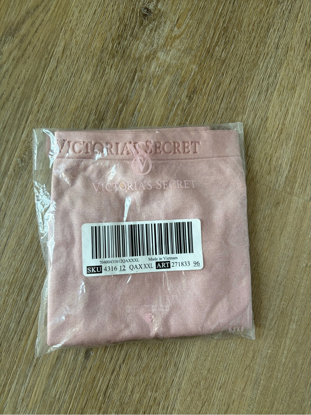 Victoria's Secret Pink Seamless Bikini Panty New In Package Size XXL